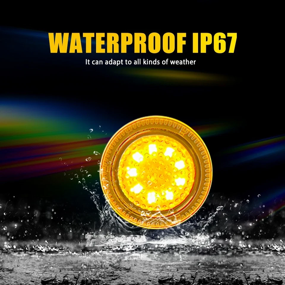 Luz repetidora LED ámbar transparente para Ford Transit Connect EK 2010-2021 Foto 3 de 4