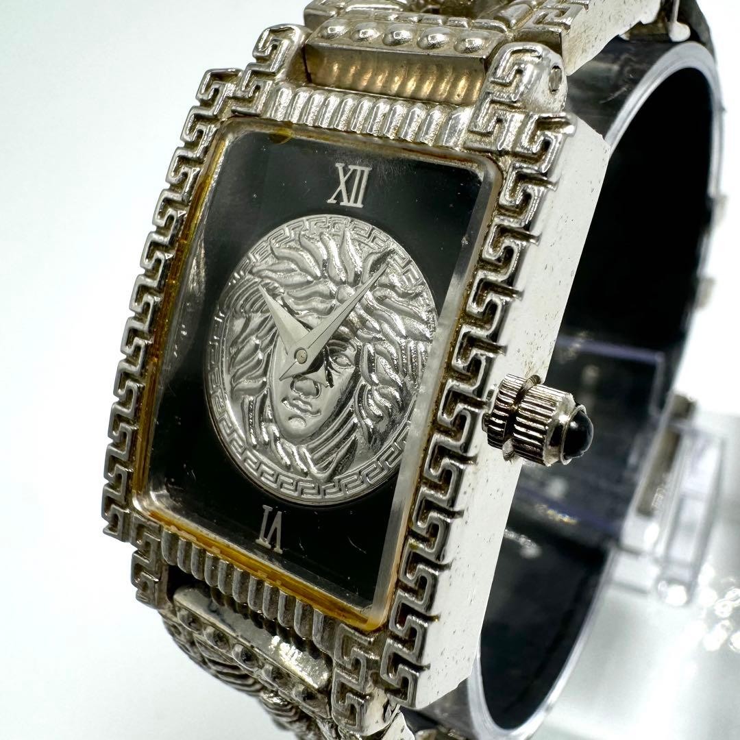Versace Medusa Silver Rectangular Logo Watch Luxu… - image 1