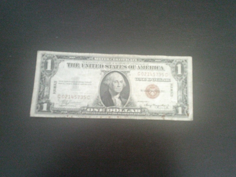 DOLLAR BILL HAWAIAN WW2