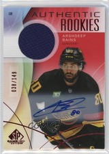 2024 SP Game Used Authentic Rookies Red Jersey 38/149 Arshdeep Bains Auto 13og