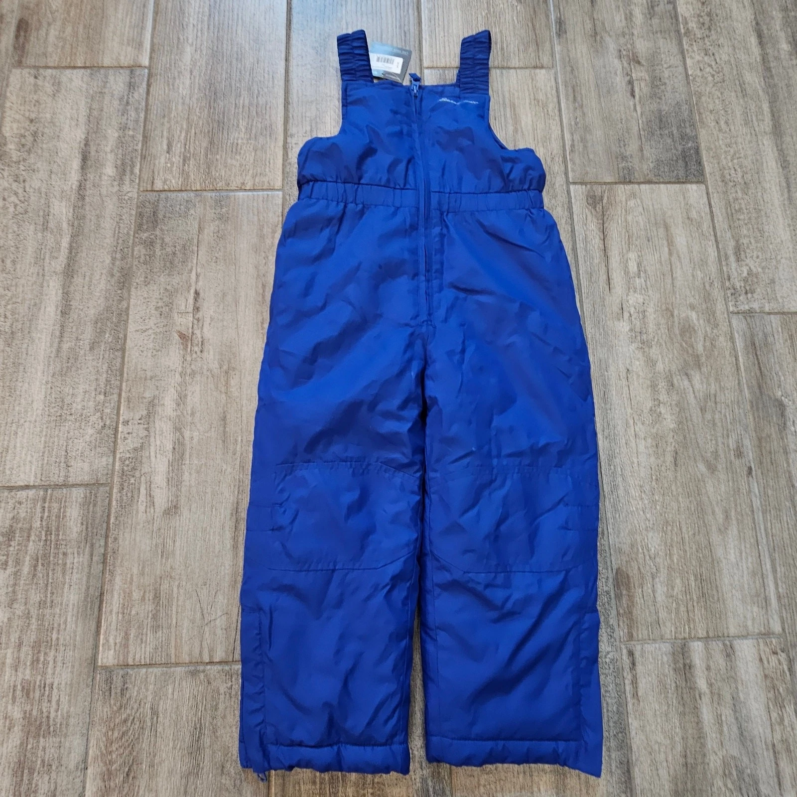 Eddie Bauer Toddler Snow Bib Overalls Powder Search Blue Insulated Size 4T NEW