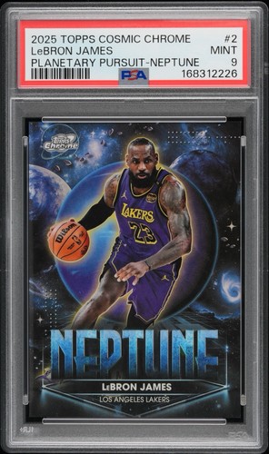 LeBron James [Neptune] #PPN-2 2025 Topps Cosmic Chrome Planetary Pursuit card