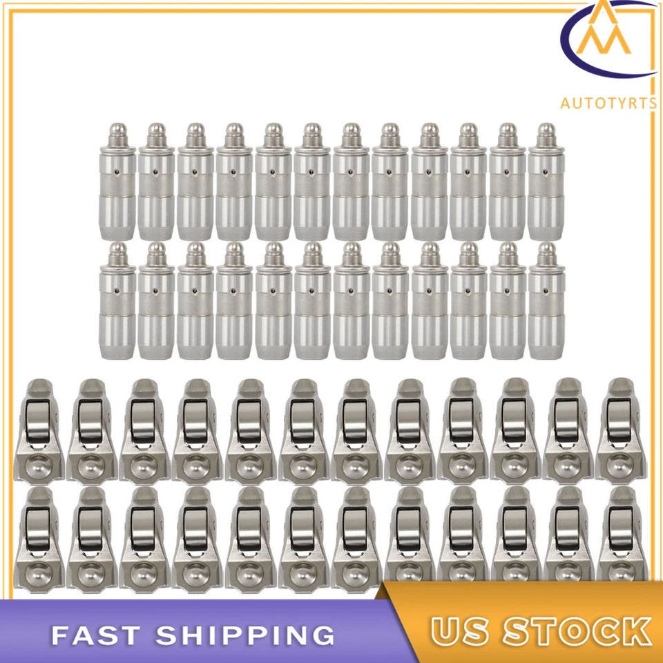 For Ford Mustang F-150 F-250 Lincoln Navigator 24 Rocker Arms + 24 Valve Lifters - Image 2 of 4