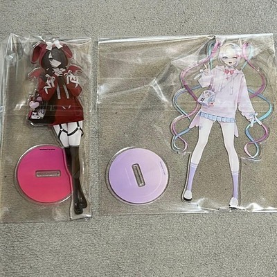 Needy Girl Overdose Super Ten-chan Acrylic Stand Set of 2 Good Condition