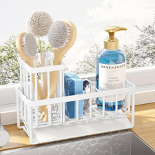 Sponge Holder for Kitchen Sink - Rustproof Stainless Steel Sink Caddy Organizati