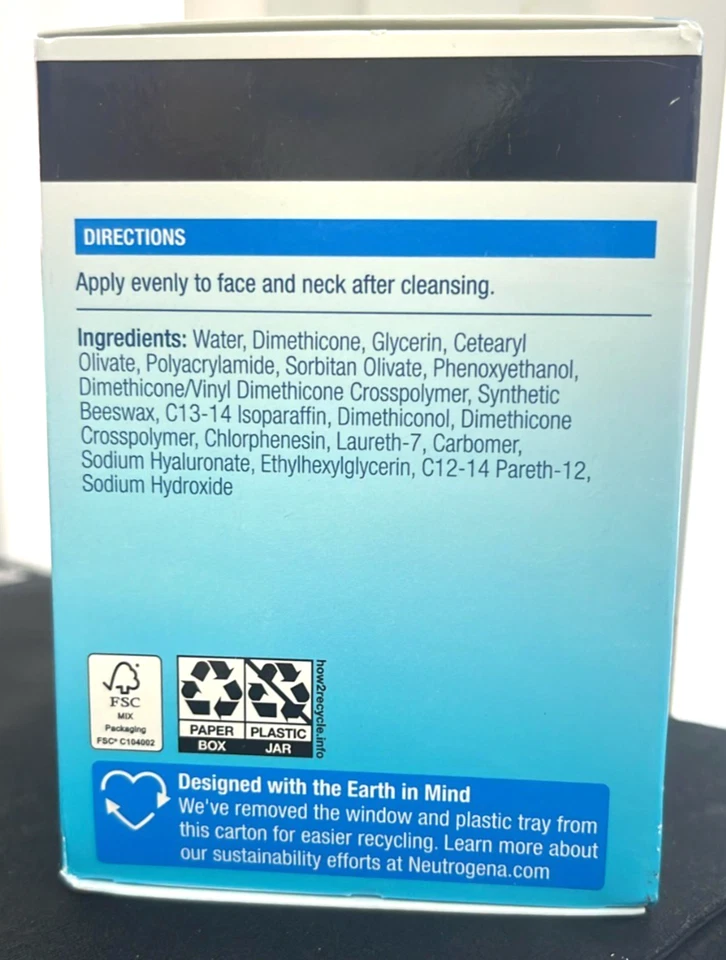 Neutrogena Hydro Boost Face Moisturizer with Hyaluronic Acid for Extra Dry 1.7oz - Image 2 of 4