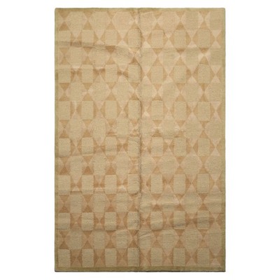 5'9''x9' Costikyen Hand Knotted Wool Moss Tibetan Modern Loop n cut pile Rug