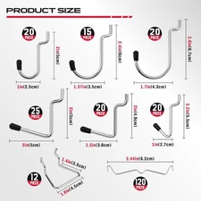 300-Piece Pegboard Hook Set, Pegboard Organizer Accessories for Hanging, Durable