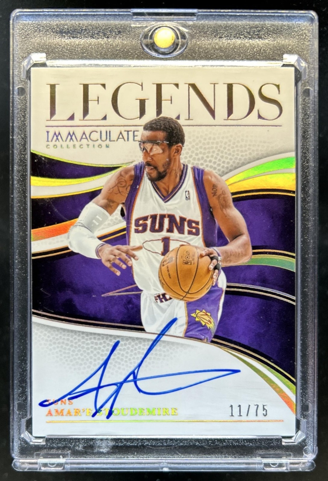 2024-25 Panini Immaculate Collection Amar'e Stoudemire Legends Auto #/75 Suns