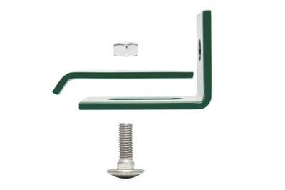 ZAUNDIREKT Angolo di montaggio verde muschio 6005 angolo di collegamento a parete angolo connettore-recinzione griglia-NUOVO