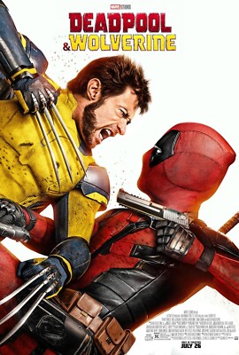 DEADPOOL & WOLVERINE 24X36 POSTER MARVEL STUDIOS MOVIES X MEN