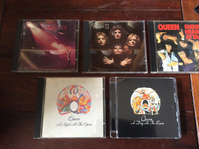 Queen [5 CD Alben]  I II Day at the Races Sheer Heart Attack Night at the Opera