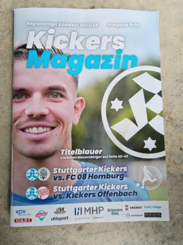 Stuttgarter Kickers - Kickers Offenbach/FC Homburg Programmheft - Bild 1 von 1