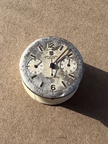 Universal Geneve Chronograph Cal 285 Uni-Compax Not Working For Parts Repair