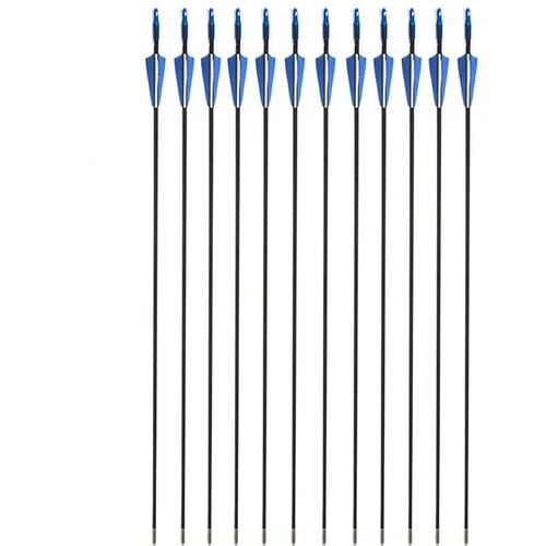 Flechas de fibra de vidrio 31" carcaj tiro con arco práctica puntos objetivo arco flecha de tiro - Imagen 8 de 23