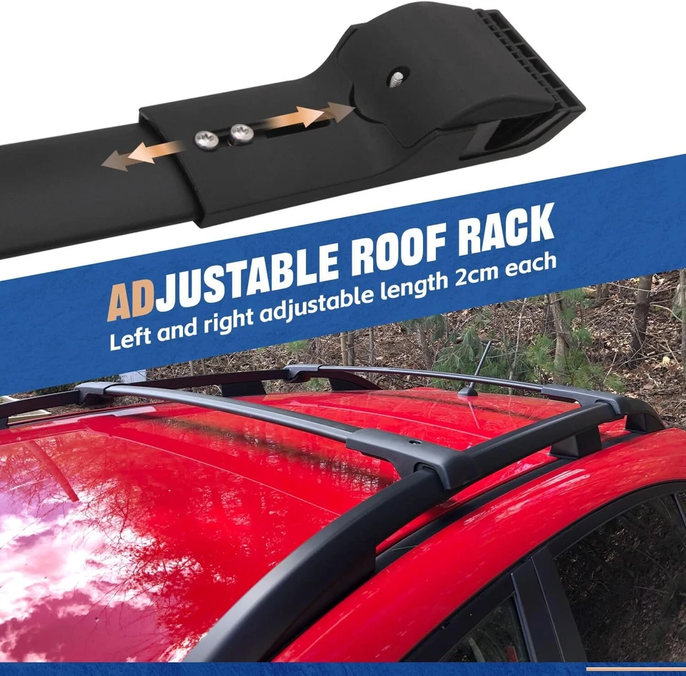 Portaequipajes de techo con barra transversal negra para Jeep Patriot 2007-2017 Foto 3 de 4