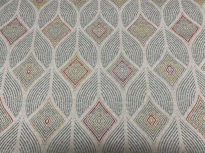 Artemis Deco Leinen Dix blau Gardinen-/Polsterstoff 