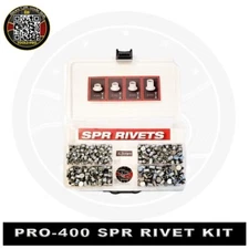 SPR Self Piercing Rivet Kit Includes 400pcs 5.3x4mm - 5.3x5mm - 5.3x6mm- 5.3x8mm