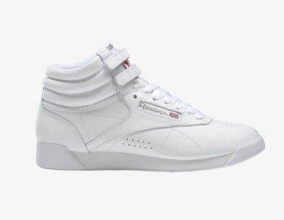Reebok Freestyle Hi Triple White 100000103 US Wmns Size 6-10 Classic