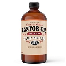 Pure Castor Oil 100 Cold Pressed Unrefined - 16 OUNCE  Fast Ship