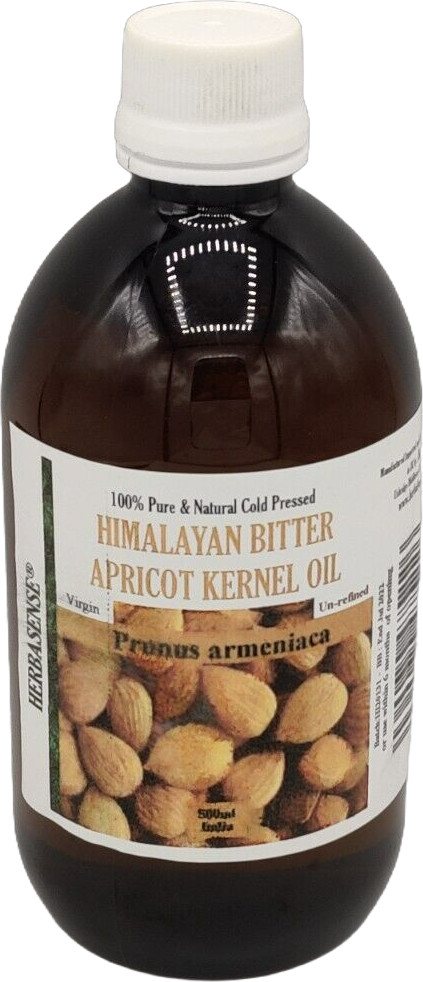Herbasense Himalaya bitterer Aprikosenkern kaltgepresstes Öl - Premiumqualität -