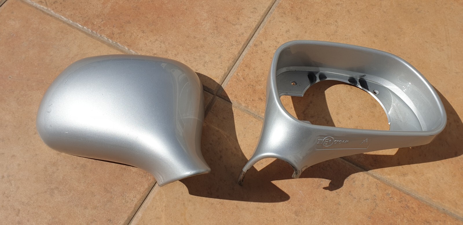 BMW Z3 DOOR MIRROR BACKING & FRONT COVER ARTIC SILVER O/S RIGHT HAND