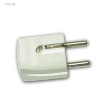 Schukostecker / Schuko Stecker Weiß Schutzkontakt 230V