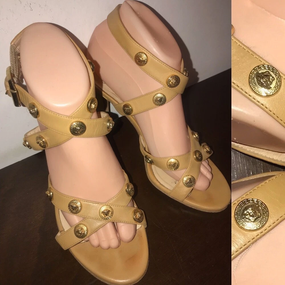 Versace discount logo sandals