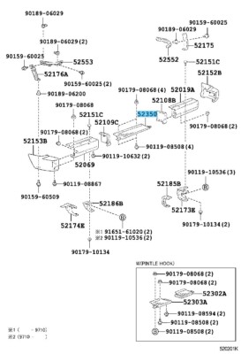TOYOTA LAND CRUISER FJ73 BJ73 FZJ70 Genuine Rear Bumper Step Assy