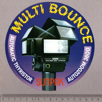 Aufkleber/Sticker SUNPAK Multi Bounce Automatic Thyristor
