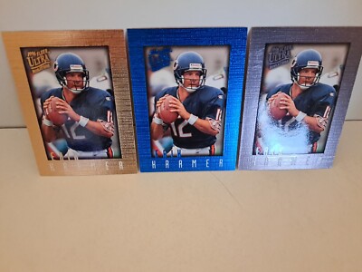 LOT OF 3 ERIK KRAMER 1996 Fleer Ultra Cards BLUE Gold SILVER #20 CHICAGO BEARS E