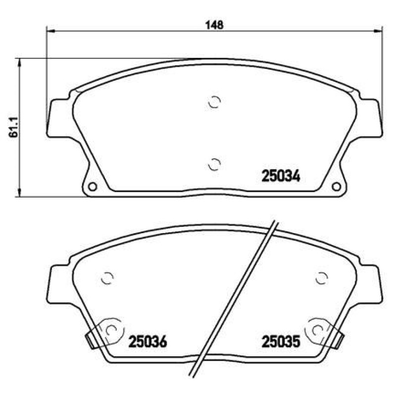 Kit Pastiglie Freno Anteriori Brembo Opel Astra K J Mokka Zafira - Miniatura 4