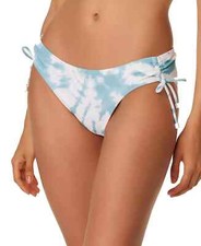 Bar III ABALONE Blue Spiraling Hipster Bikini Swim Bottom SZ XS