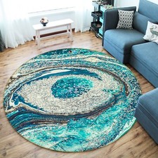 3D Round Sequins NAO6004 Game Rug Mat Elegant Photo Carpet Mat Fay