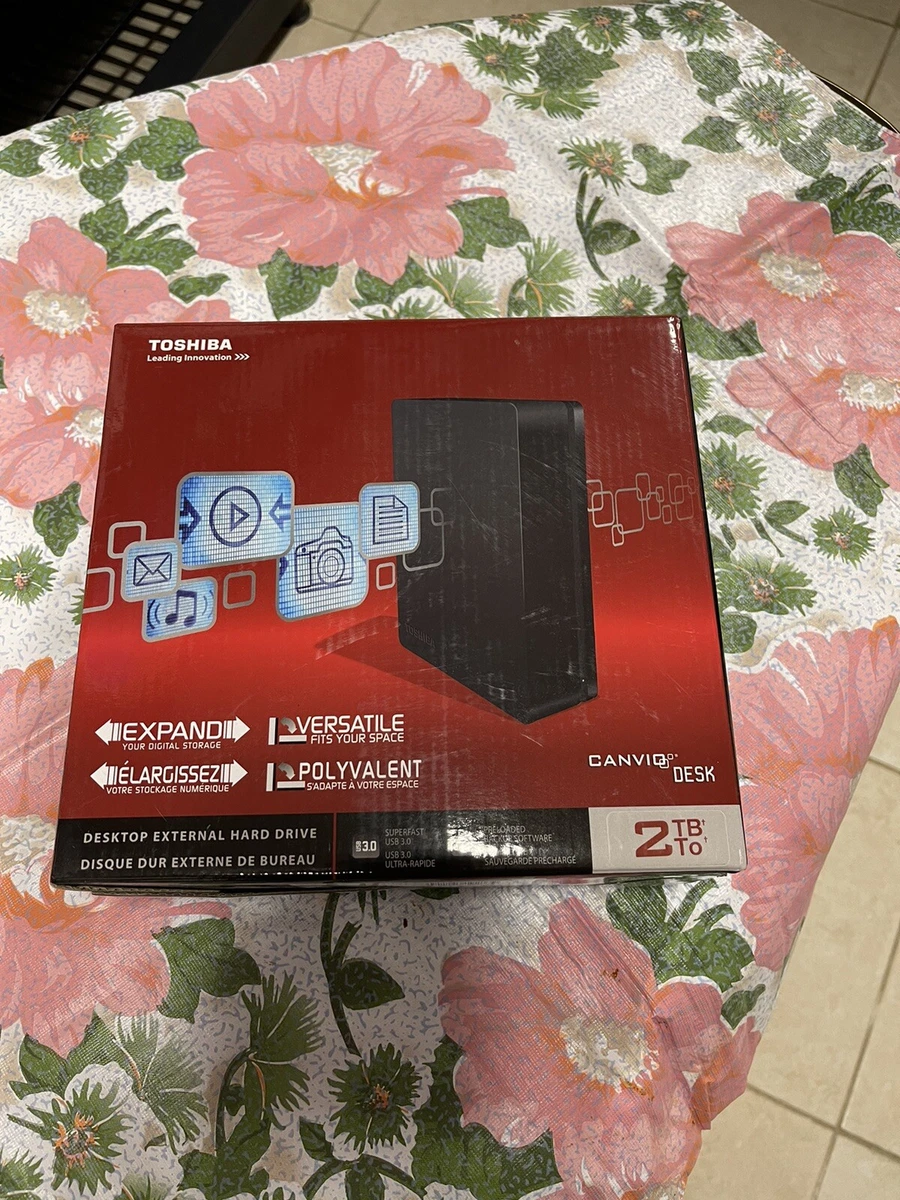 Toshiba Canvio DESK External 5700RPM (HDWC120XK3J1) 2 TB HDD NEW In BOX |  eBay