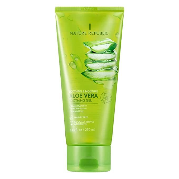 Paquete de 6 tubos de gel calmante e hidratante Nature Republic aloe vera 92 % EE. UU. Se