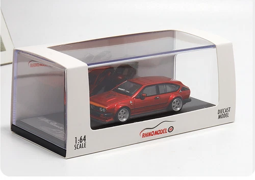 TPC 1/64 Scale Alfa Romeo GTV6 Red Diecast car Model Toy Collection Gift - Picture 7 of 7