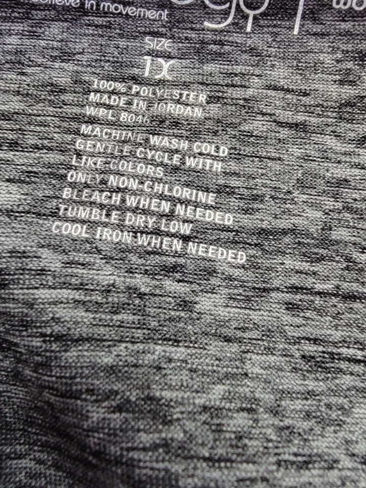 Ideology Womens Shirt Top Blouse Size 1X Black White - Image 3 of 4