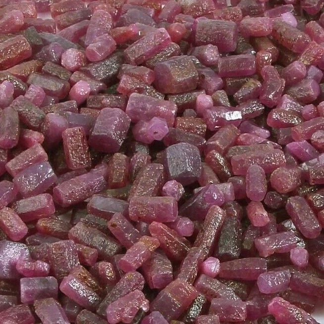 2 KG - AAA Natürlich Mosambik Rubin Zertifiziert Lose Edelstein Grobem Menge - Bild 4 von 4