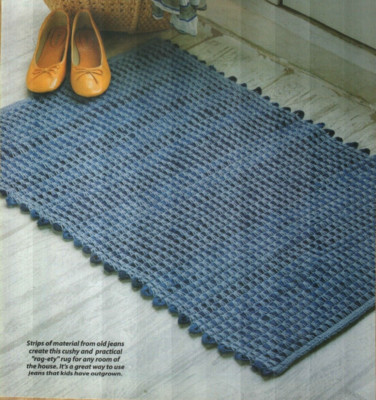 RAG-ETY RUG HOME DECOR CROCHET PATTERN INSTRUCTIONS