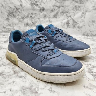 COACH MENS CITYSOLE COURT BLUE BLACK Coach Mens Citysole Court Sneakers black G4943 Color Block  main image 3