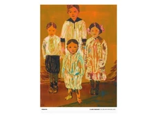 Perrotin x Claire Tabouret - The Siblings (orange), 2020