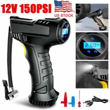 Car Air Tire Pump Inflator Compressor Digital Electric Auto Portable 150PSI 12V