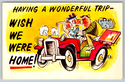 Berkeley CA Comic Art Wonderful Trip Wish We Were Home Postcard