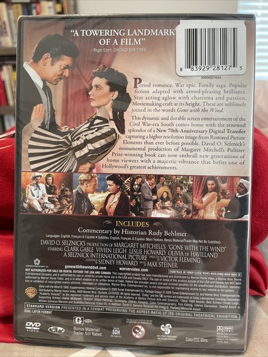Gone With The Wind 70th Anniversary 2 Disc Edition DVD Brand New - Picture 2 of 2