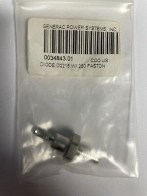 #ad #ad Generac Diode 0034843.01 D2215 W .250 Faston $19.98