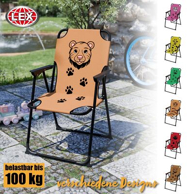 Kinder Campingstuhl Gartenstuhl Kinderklappstuhl  faltbar Motiv wählbar