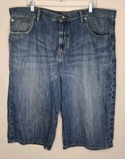 Vintage Sean John Jean Shorts Mens Sz 40 Blue Denim Baggy Jorts Hip Hop Y2K