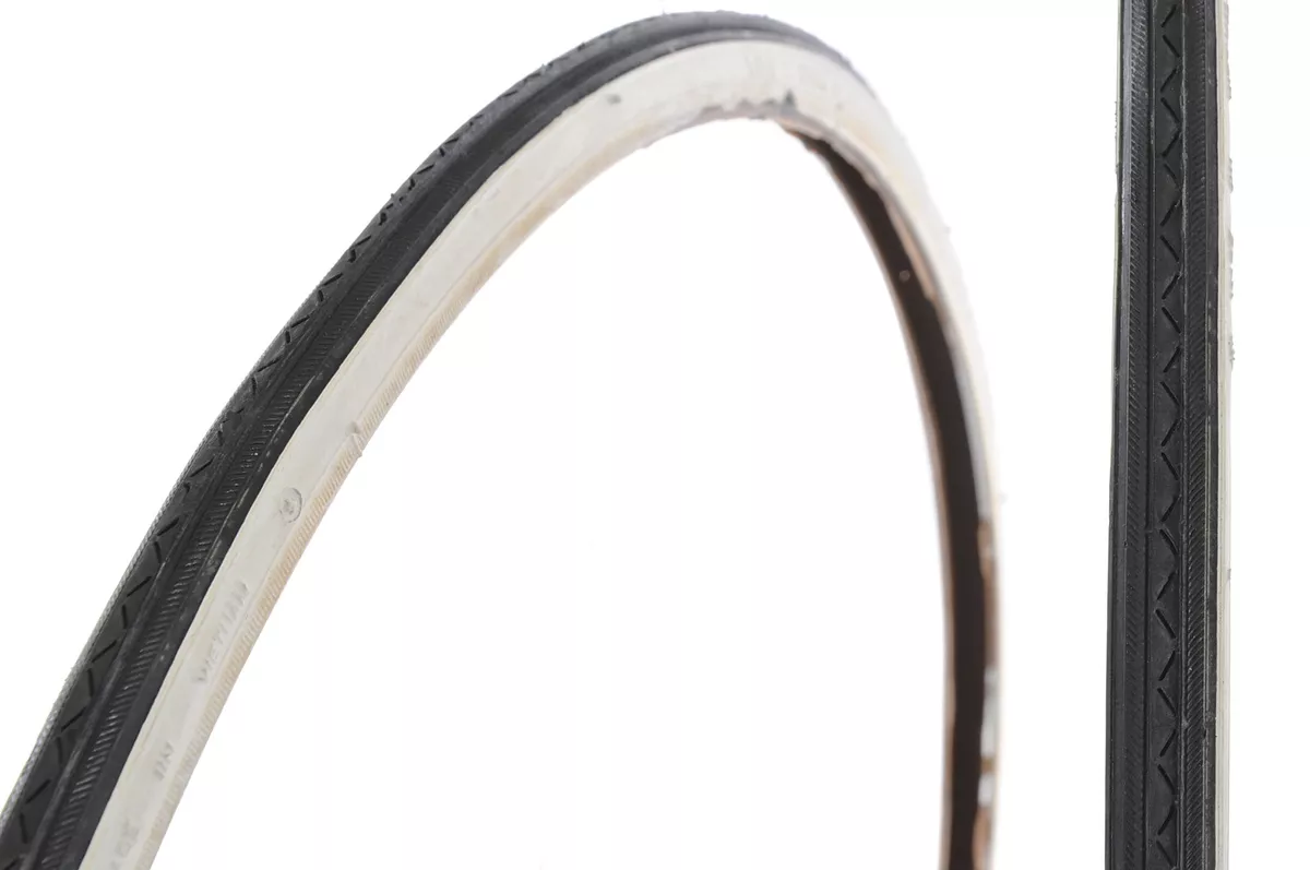 PAIR 700c x 20 WHITEWALL TYRES NARROW CLASSIC LOOK FOR RACING BIKE FIXIE NEW