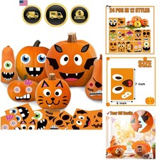 Pumpkin Stickers Halloween Fall Pumpkin Decorations Decorating Kit